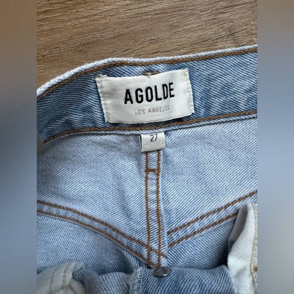 🦃NWT AGOLDE 90's Pinch Waist Jeans in Focus - Picture 7 of 9